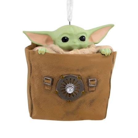 Hallmark Christmas Ornament (Star Wars: The Mandalorian Grogu in Bag), 1 count