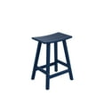 thumbnail image 3 of GARDEN 24" Inches Adirondack Plastic Outdoor Bar Stools (Set of 2), Navy Blue, 3 of 7