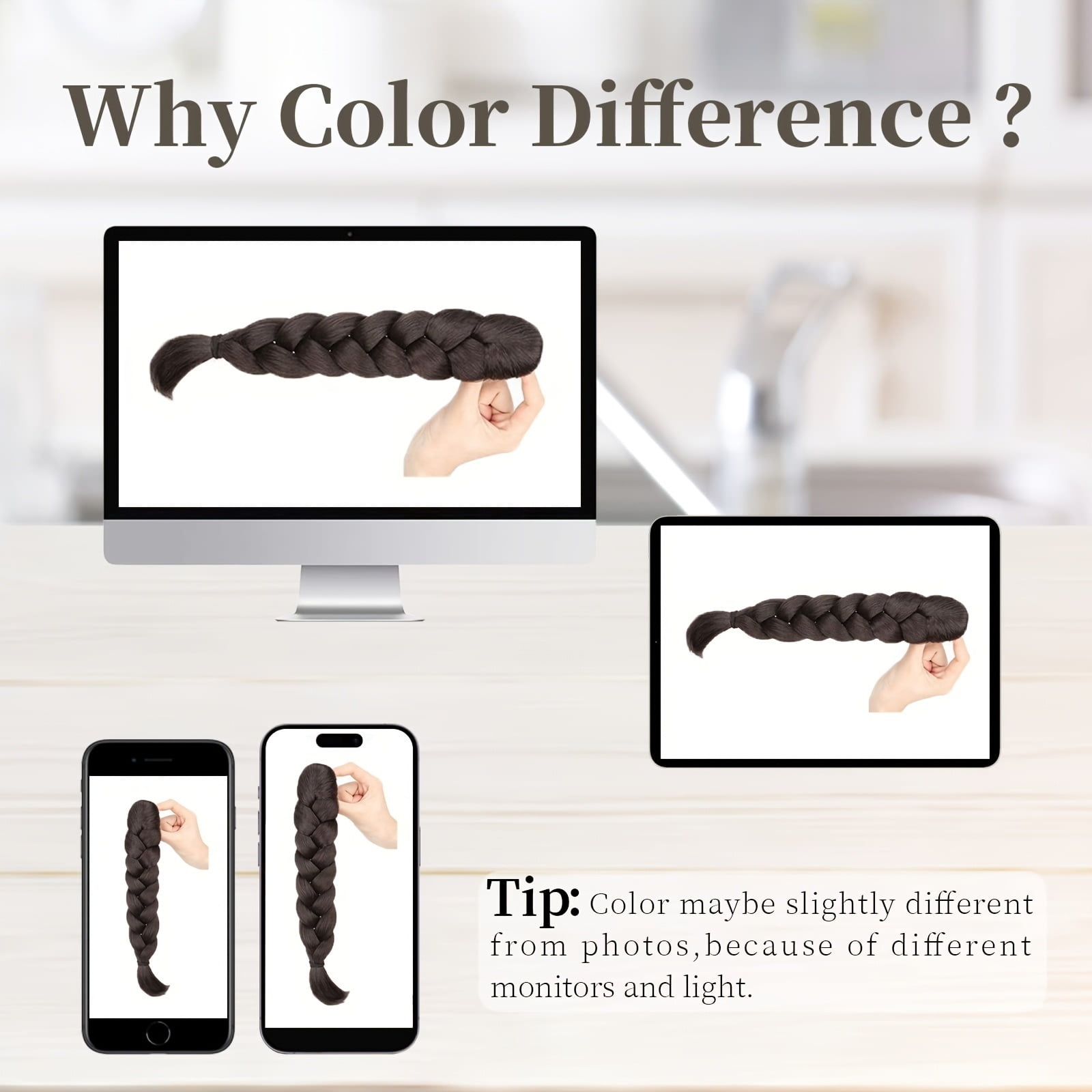 Elegant Claw Clip Ponytail Extension - Claw Clip Braided Ponytail, Ideal for Parties and Festivals