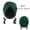 Dark green - cross tassels, variant on Women's Velvet Turban Hat with Tassel Earrings - Bohemian Cross-Over Headwrap, Solid Color Fashion Cap
