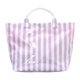 thumbnail image 1 of Bolso tote impermeable para mujer, moderno y sencillo, bolso de hombro a rayas, bolso tote deportivo para el trabajo. Rayas blancas moradas, 1 of 9