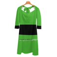 thumbnail image 3 of Robe Évasée Col Carré Élégante Mode Féminine Imprimée Années 00 1990 2000 Power Puff 90S, 3 of 4