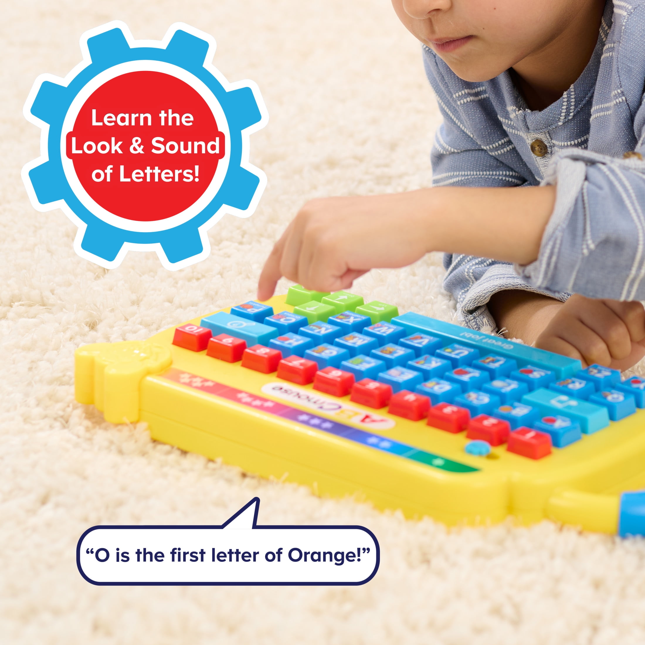 ABCmouse®, Level-Up Learning Keyboard, 3 Learning Modes, Preschool Kids Toys for Ages 3 up