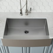 KRAUS Standart Pro 36 Apron Front Farmhouse 16 Gauge Single Bowl Stainless Steel Kitchen Sink
