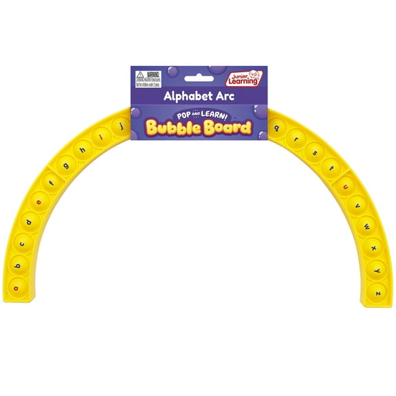 Junior Learning Alphabet Arc Bubble Board, Double-Sided, Ages 4-7, Letter Recognition, K-2