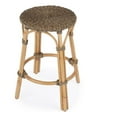 thumbnail image 1 of Butler Specialty Company Tobias Rattan Round 24" Counter Stool - Khaki Brown, 1 of 5