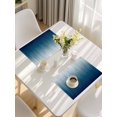 thumbnail image 5 of Navy Blue Ombre Placemats Set of 6, Contemporary Gradient Abstract Art Placemats for Dining Table, Place Mats for Kitchen Tabletop, Waterproof Wipeable Dining Table Mats Set, 5 of 9
