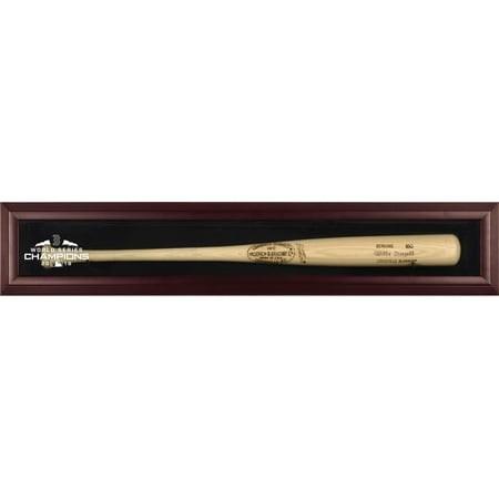 Varsity Series Display Case Boston Red Sox 2018 MLB World Series Champions Mahogany Framed Logo Bat Display Case ()