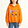 thumbnail image 4 of BCSIOAOI Hoodies for Little Girls Cotton Long Sleeve Fall Loose Sweatshirt Printed Pullover, 4 of 4