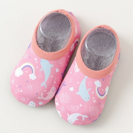 

Hunpta Cartoon Swim Shoes Water Non-Slip Girls Shoes Socks Boys Baby Barefoot Aqua Kids Baby Shoes
