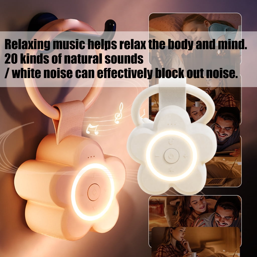 Zeiwohndc Portable Baby Sound Device White Noise Timers Sleep Aid Travel Soothers Stroller Clip