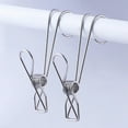 thumbnail image 5 of Fiudx Clip de Acero Inoxidable, Percha Resistente y Duradera, Ganchos Multifuncionales, Resistente Al Viento, Organizador de Ropa para Lavandería, Accesorios de Cocina, Juego de 6 Piezas, Tamaño 3,74, 5 of 5
