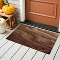 thumbnail image 4 of Brown Wave Wood Grain Washable Area Rug 2 x 3 ft Farmhouse Plants Annual Rings Texture, Soft Non Slip Rugs Stain Repellent Indoor Felt Carpet for Living Dining Room Bedroom Home Office, 4 of 9