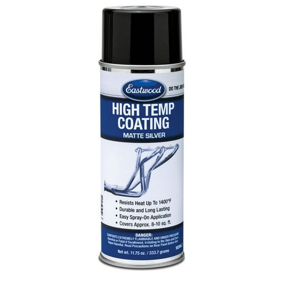 Eastwood Silver Hi-Temperature Coating Spray Paint 11.75 oz Aerosol