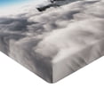thumbnail image 2 of Ambesonne White Blue Fitted Sheet, Mountain Sunny Sky, Twin XL Size, White Blue, 2 of 3