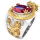 thumbnail image 1 of Sonducket Cobre Exquisito Anillo De Patrón De Dragón 3D Estilo Americano Plata De Ley Joyería Para Hombres Ajuste Libre Ropa, zapatos y accesorios Miscelánea once, 1 of 6