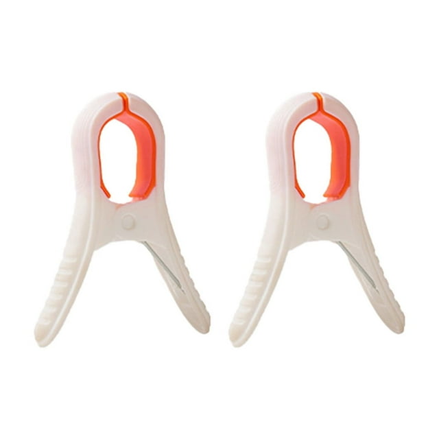 Vwrxbz 2 Pack Strong Windproof Plastic Clothespins Non Slip Large Clothes Clips for Laundry