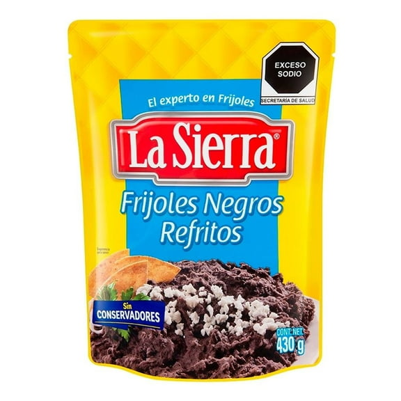 Frijoles negros La Sierra refritos 430 g