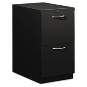 HON Flagship Mobile File/File Pedestal, Arch Pull, 22-7/8d, Black