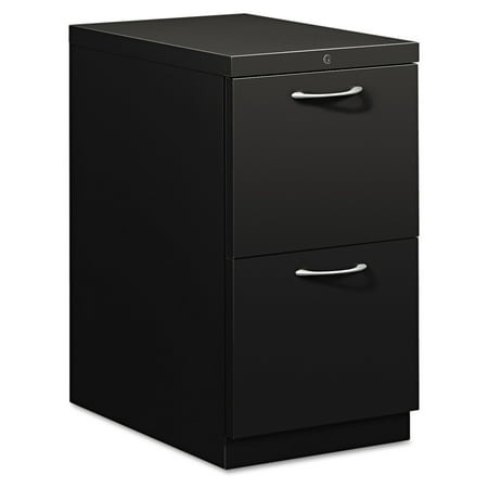 HON Flagship Mobile File/File Pedestal, Arch Pull, 22-7/8d, Black