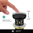 thumbnail image 3 of Fine Fixtures Pop Up Drain With Strainer Basket in Black Matte, 3 of 7