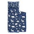 thumbnail image 2 of Dark Blue Christmas Animal Pattern Toddler Nap Mats for Kids Preschool,50"x20" Sleeping Mat Bag or Kids,Toddler Sleeping Bag,Toddler Nap Mat or Daycare, 2 of 6