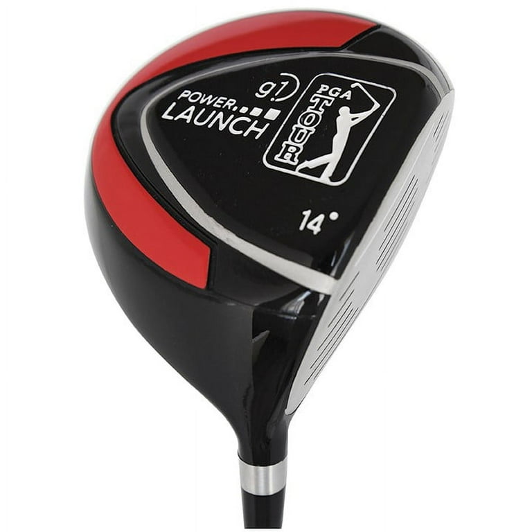 PGA Tour G1 Series Kids Red Golf Club Set With 3 Clubs, Carry Bag