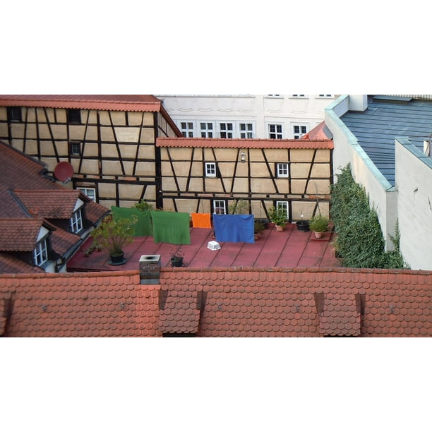 canvas print patio concrete lifestyle rooftop deck city stretched