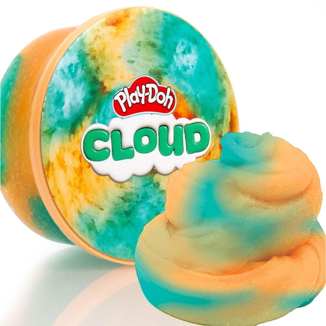 Play-Doh Slime Nube Teal y Naranja con Aroma a Coco 170 g