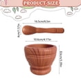 thumbnail image 2 of DLMCUH Mortar and Pestle Set, Hand Herb Crusher, Spice Grinder, Stone Grinder Bowl for Making Guacamole and Pesto,Guacamole Bowl and Masher, 2 of 5