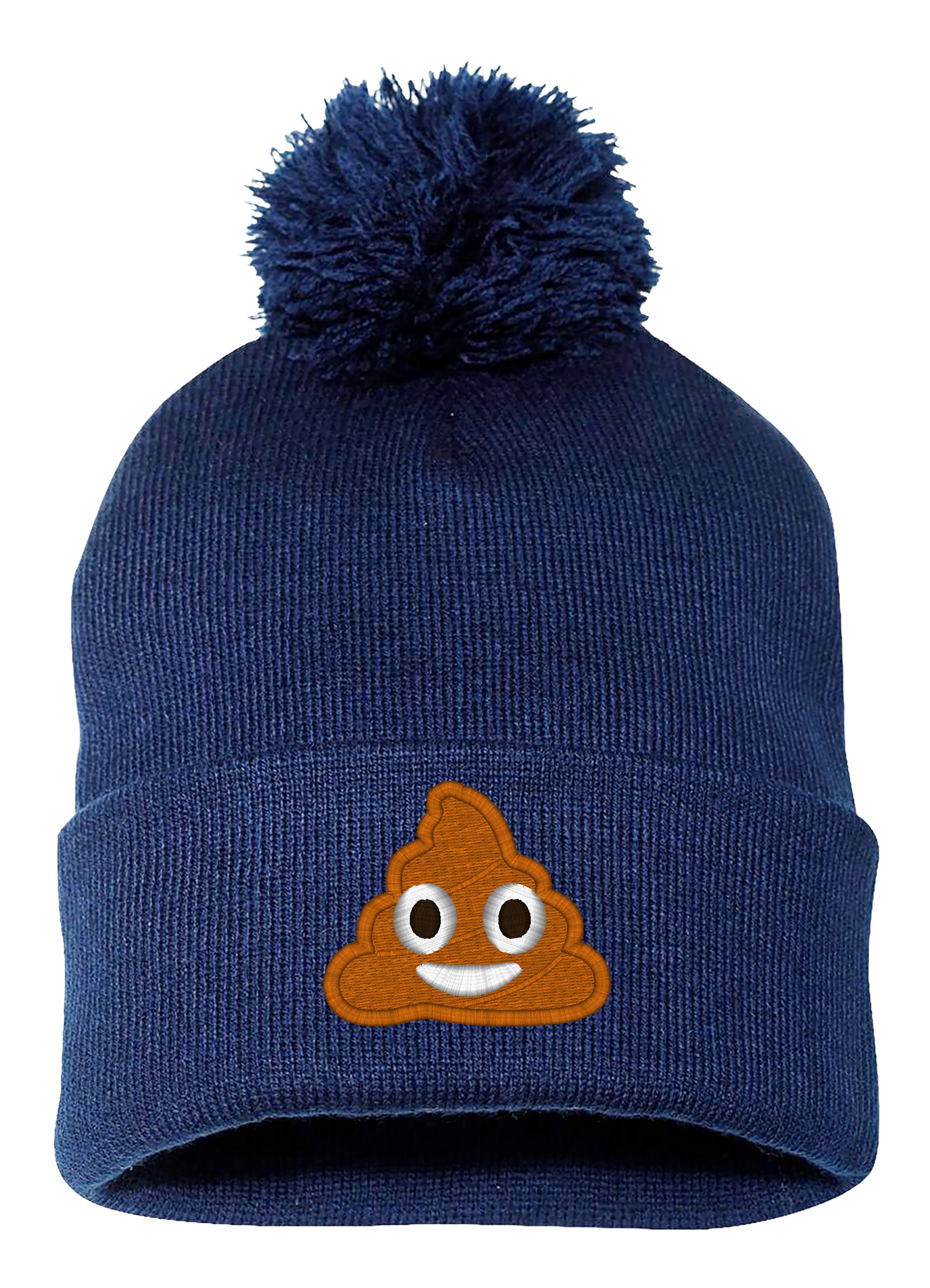 お中元 お歳暮 お年賀 夏 冬 年末年始のご挨拶 ギフト 通販な Pom Pom Embroidered POOP Logo-EM-0035-Gray Image Text Face ノート・メモ帳