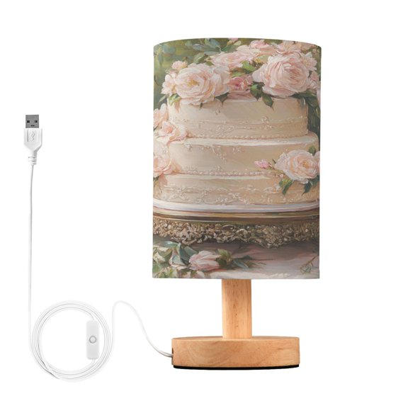 BZSMCE Lamp Modern Floral Decorated Tiered Wedding Cake Creative Patter Night Light