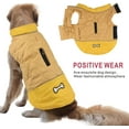 thumbnail image 3 of Dog Coat for Large and Small Dogs, XL, Yellow, 3 of 7