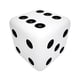 thumbnail image 2 of RRCSS 30 piezas de dados blancos de 8 mm, dados de juego para adultos para enseñar matemáticas, actividades, temáticas de casino, regalos de fiesta, juguetes de regalo, accesorios para trucos de magia, 2 of 8