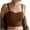 Coffee, variant on Uaswgudfs Women's Athletic Sleeveless Blouse & Bra Tank Top - Stretch cotton Crew-Neck short Tops for Summer Casual Wear
