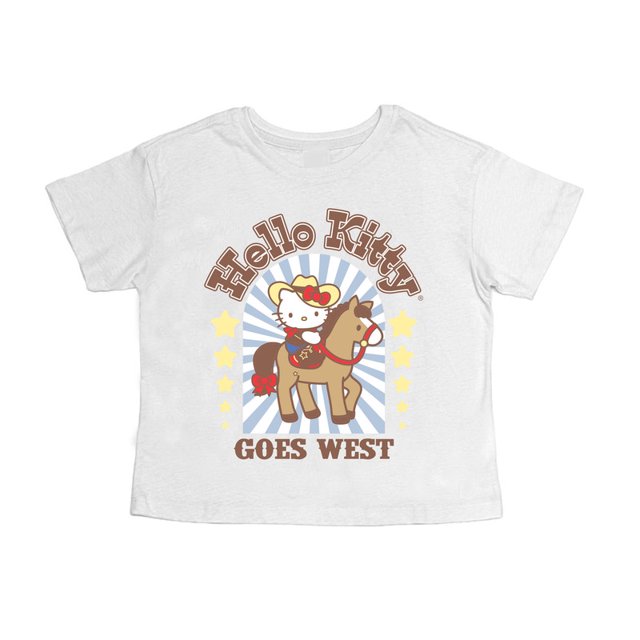 Playera Infantil Estampado Hello Kitty Talla 4 Blanco