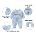 thumbnail image 2 of YSCULBUTOL Baby Twins Bodysuits Drinking Buddies Newborn Infant Clothes Unisex Twin Romper Outfits With Hat, 2 of 5