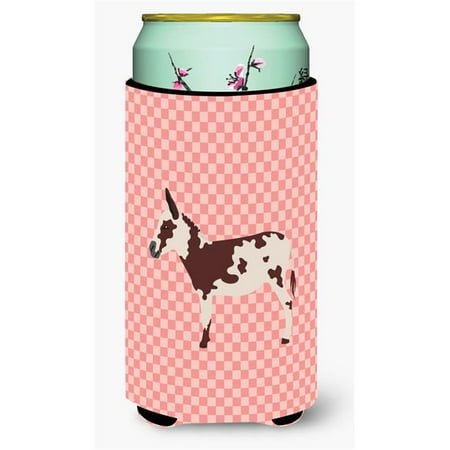 

Carolines Treasures BB7851TBC American Spotted Donkey Pink Check Tall Boy Beverage Insulator Hugger