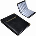 thumbnail image 1 of Coin album 480 pockets, Leather coin album, Paris Mint Binder,, 1 of 5