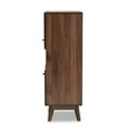 thumbnail image 5 of Baxton Studio Hartman Mid-Century Modern Walnut Brown Finished Wood Storage Cabinet, 5 of 10