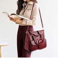 thumbnail image 5 of CoCopeaunts Multi Pocket Tote Bag for Women PU Leather Satchel Bags Shoulder Handbags Large Handle Satchel Laptop Bag, 5 of 6