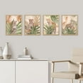thumbnail image 3 of PixonSign Framed Wall Art Cheetah Cat Animal Safari Posters, Set of 4 Tropical Island Rainforest Monstera Leaf Palm Tree Leaf Illustrations, Adhesive Canvas Prints for Home Decor - 11"x14" Natural, 3 of 5