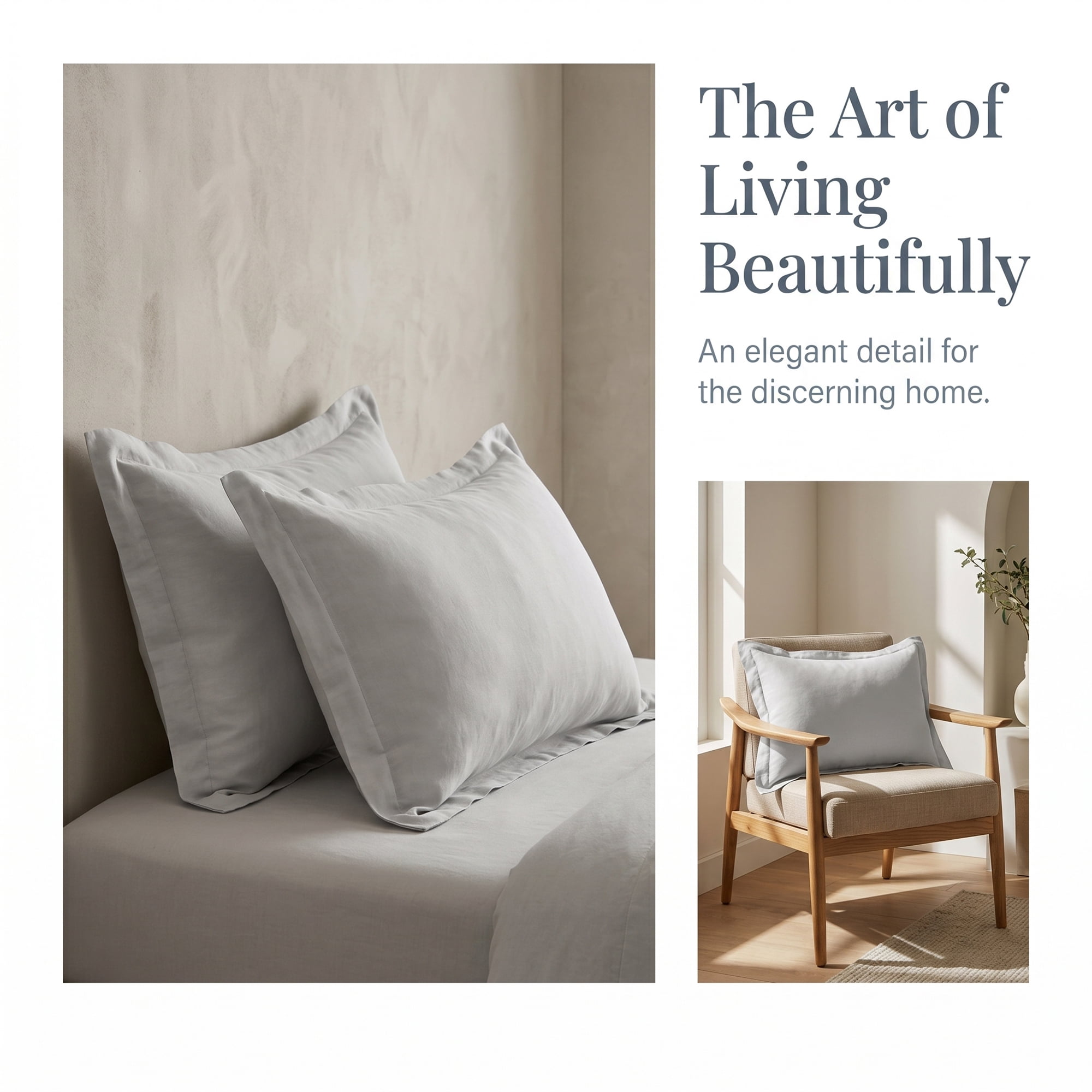 Unique Bargains Silk Pillowcase Set Smooth Cooling Envelope Closure Light Gray