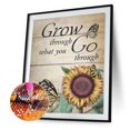 thumbnail image 2 of Pintura de diamante 5D DIY Taladro redondo completo mariposa Flor Home Art Craft (sz1909) Hugtrwg Para estrenar, 2 of 9