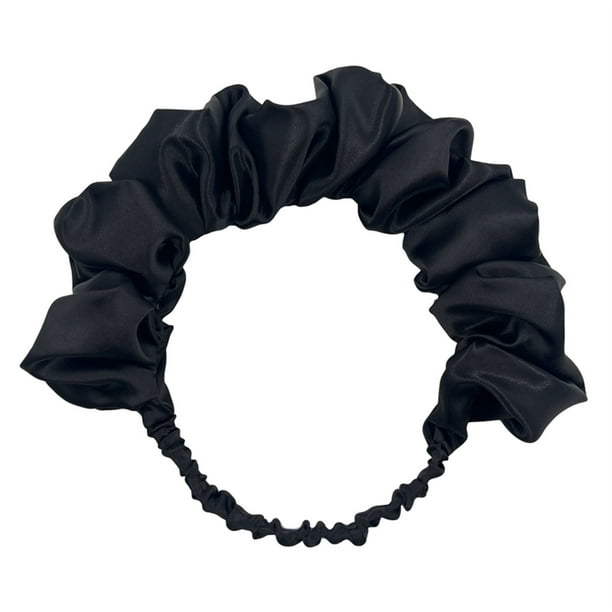Diademas de satén de color liso para mujer, diademas elásticas de moda, accesorios para el cabello, 2023