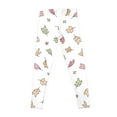 thumbnail image 2 of pastel autumn decorative fall leaves cute pastel fall harvest botanical pants journaling tumbler hydro flask water bott Leggings, 2 of 6