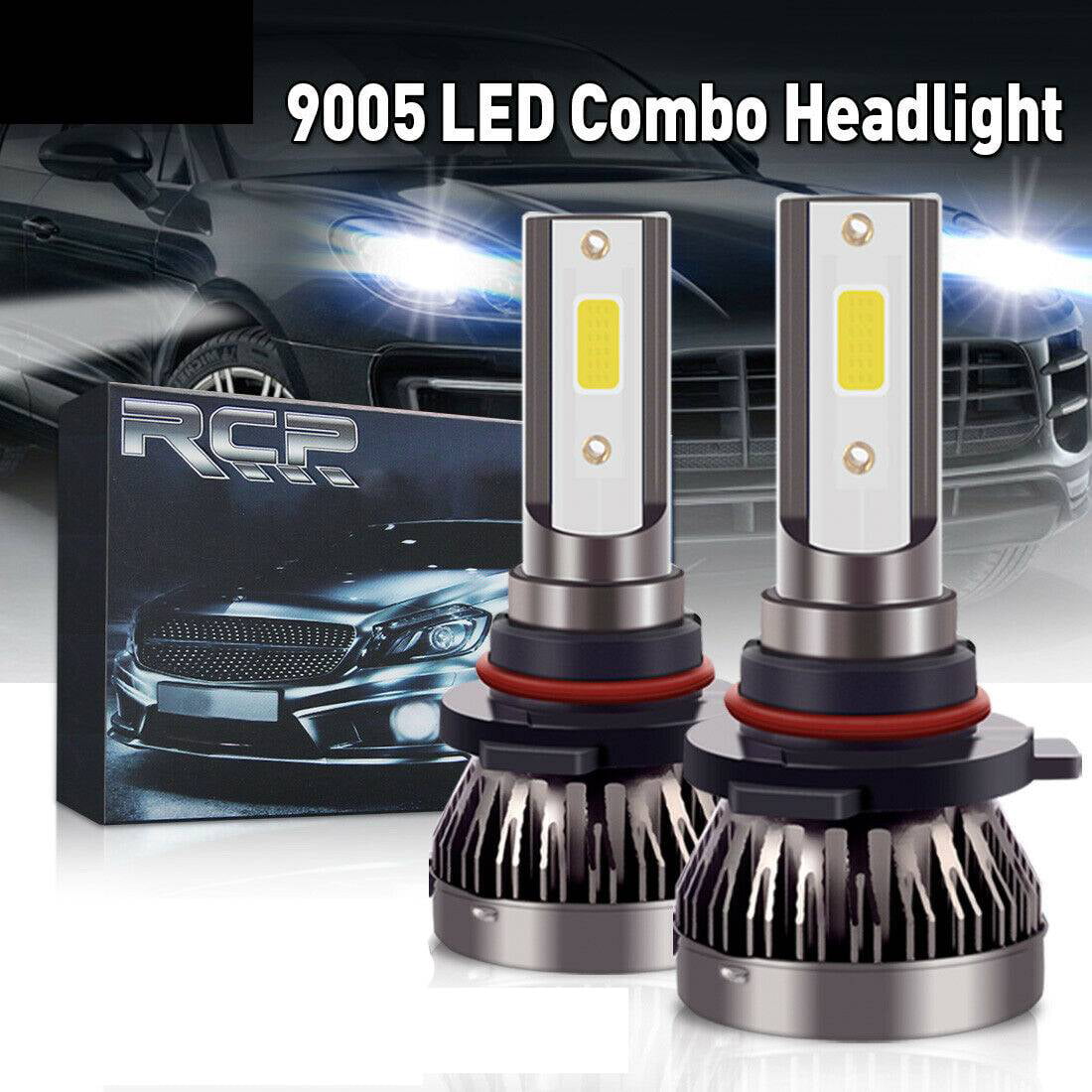 ANYHOW H4 9003 Mini LED Headlight Bulb Kit 6000K High Low Dual Beam 120W White