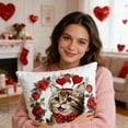 thumbnail image 6 of RBCKVXZ Valentine's Day Heart-Shaped Pillowcases - 17x17 Inch Soft Fabric Cushion Covers for Living Room & Bedroom, Festive Romantic Ambiance Decor, 6 of 6