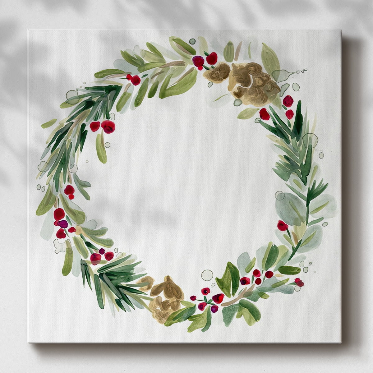 Warm Winter Wishes I- Gallery Wrapped Canvas