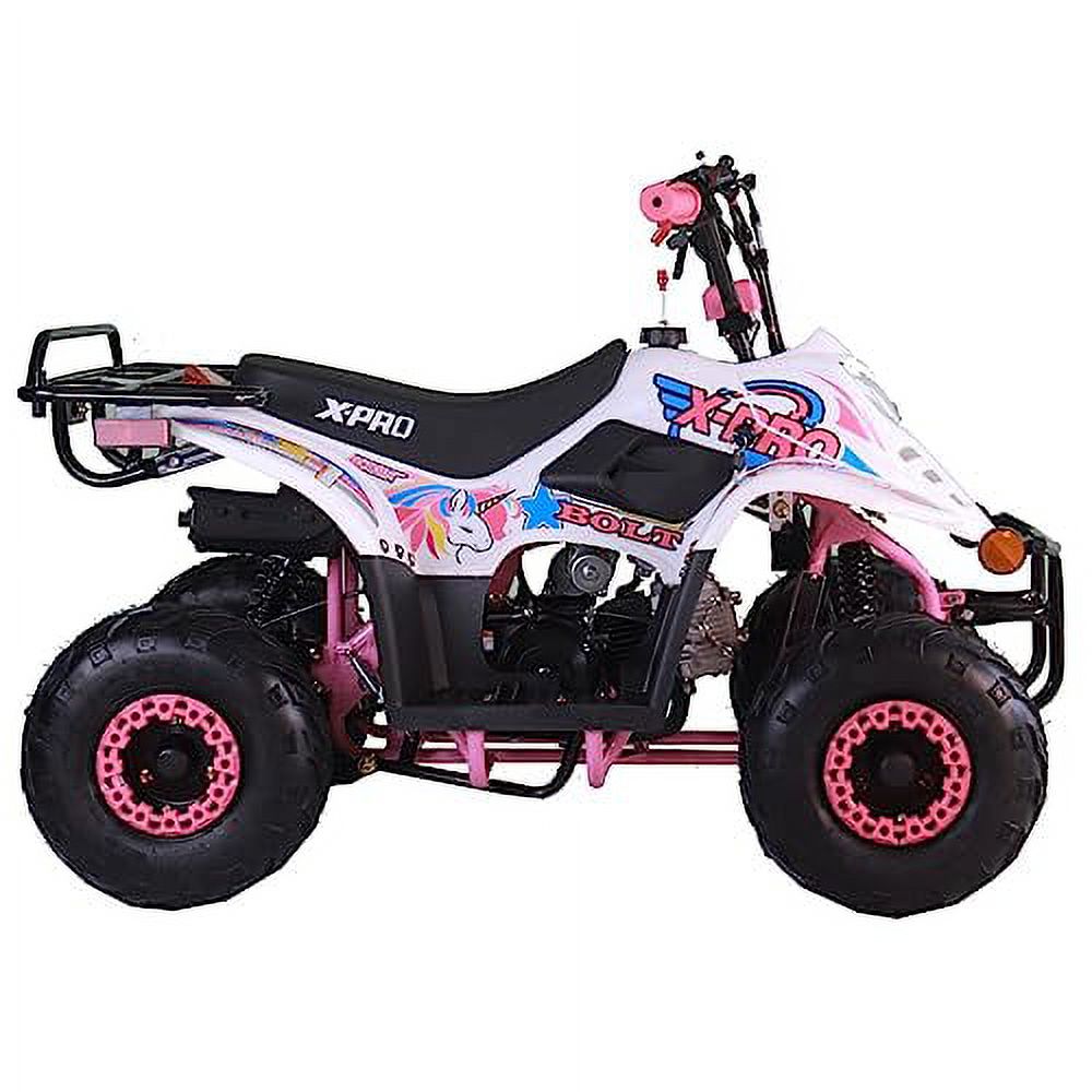 X-Pro Brand New Bolt 110cc Gas ATV 2025 ver. with Automatic Transmission 14.5" Wheels Remote Control Rear Rack